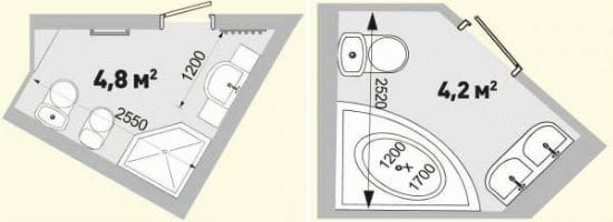 Установка сантехники в ванных комнатах нестандартного размера