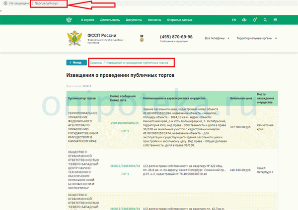 Продажа недвижимости, на которую обращено взыскание