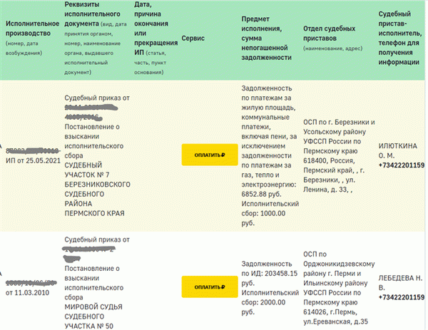 Проверить задолженность